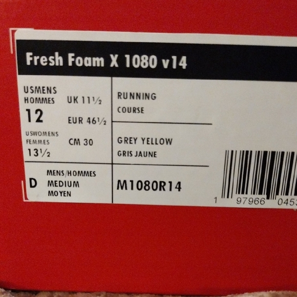 New Balance Gray and Cream Athletic Shoes - Picture 2 of 2